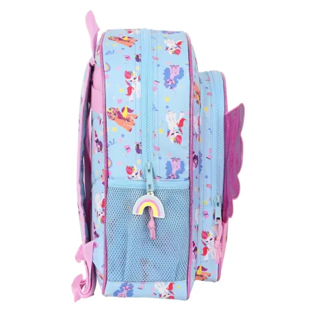 Skolas soma My Little Pony Wild & free 32 x 38 x 12 cm Zils Rozā